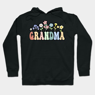 Grandma  Women Wildflower Floral Grandma Hoodie